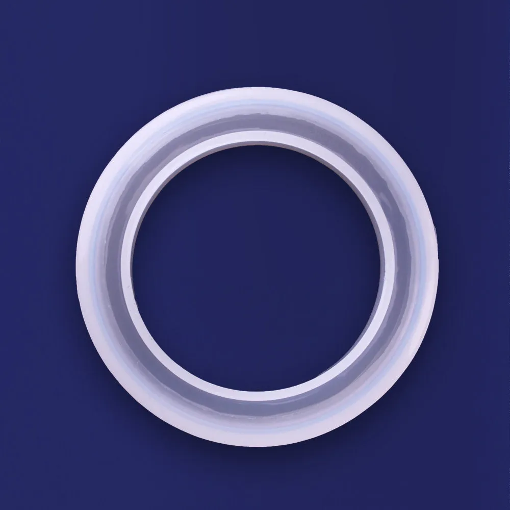 1 pcs Smooth Wide Bangle silicone mold,bracelet mould, for epoxy resin,jewellery Diy ,Inside diameter: 58mm