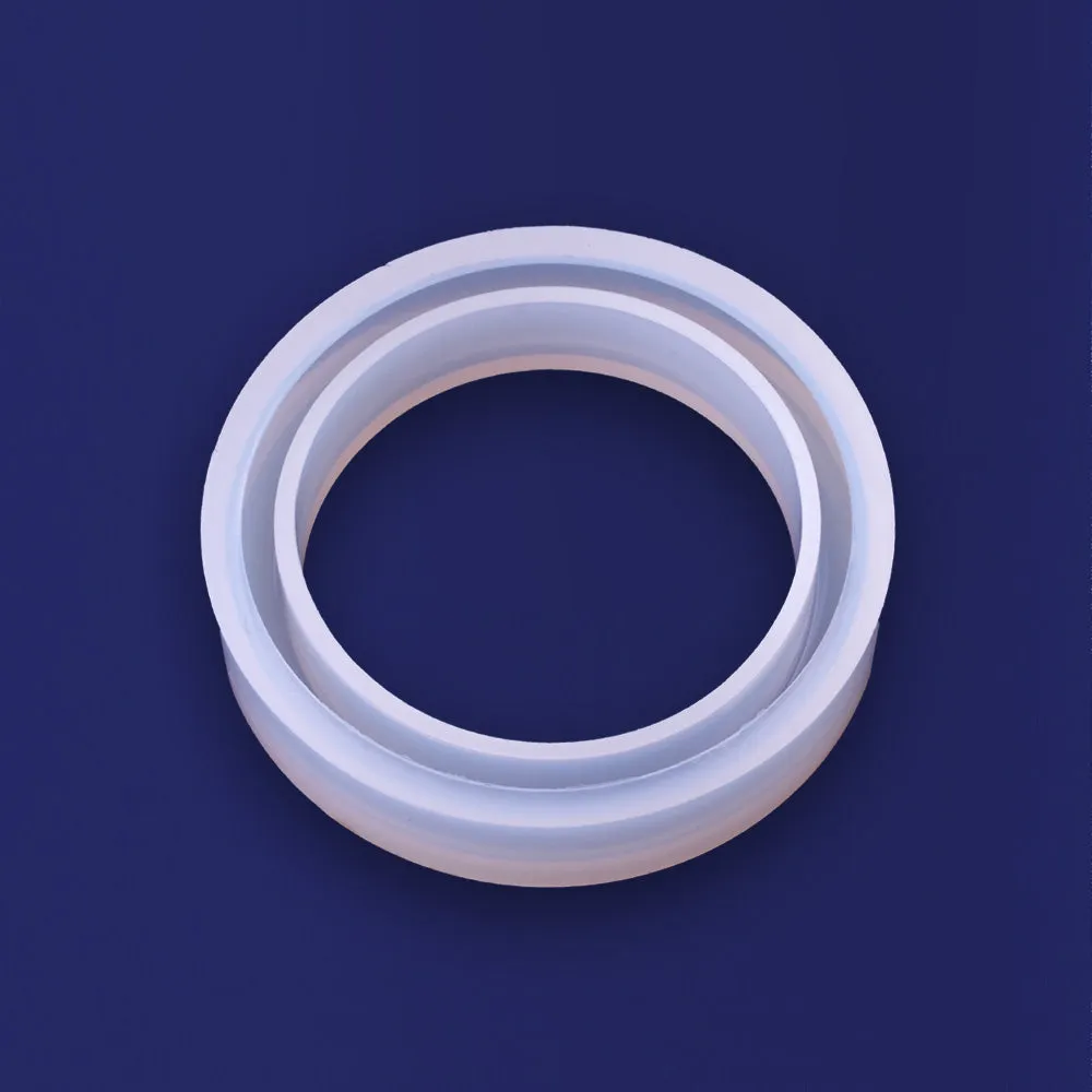 1 pcs Smooth Wide Bangle silicone mold,bracelet mould, for epoxy resin,jewellery Diy ,Inside diameter: 60mm