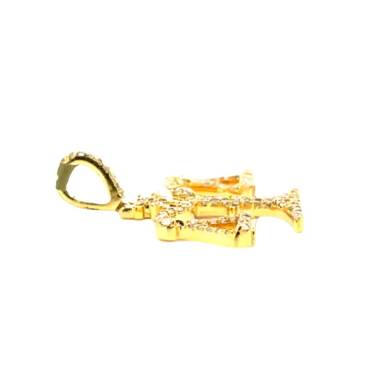 10k Gold with .36ct of Round Natural Diamond Justice Scale Pendant - SP15783A