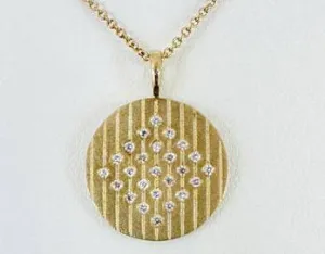 14k Diamond Pendant
