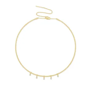 14KY Flex Diamond Collar Necklace