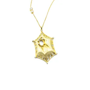 18k Moment Shifting Pendant with Diamond Accent