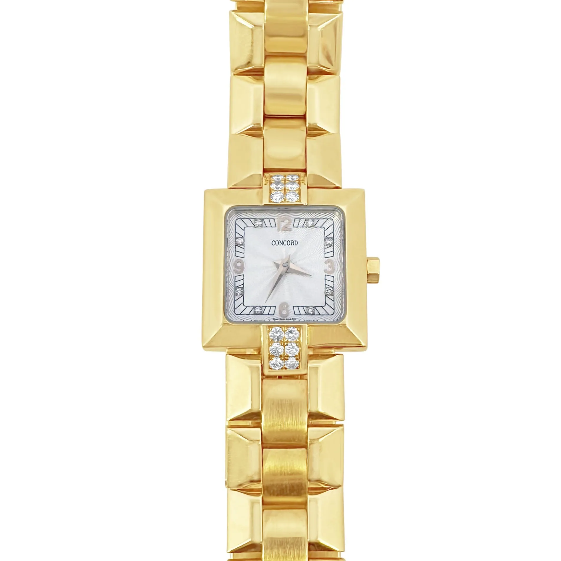 18K Yellow Gold .80cts Diamond 1990s Concord La Scalla Estate Watch