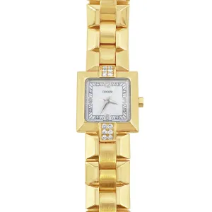 18K Yellow Gold .80cts Diamond 1990s Concord La Scalla Estate Watch