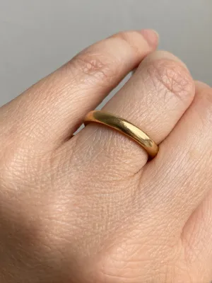 1950s Swedish vintage 18k gold band ring - size 7
