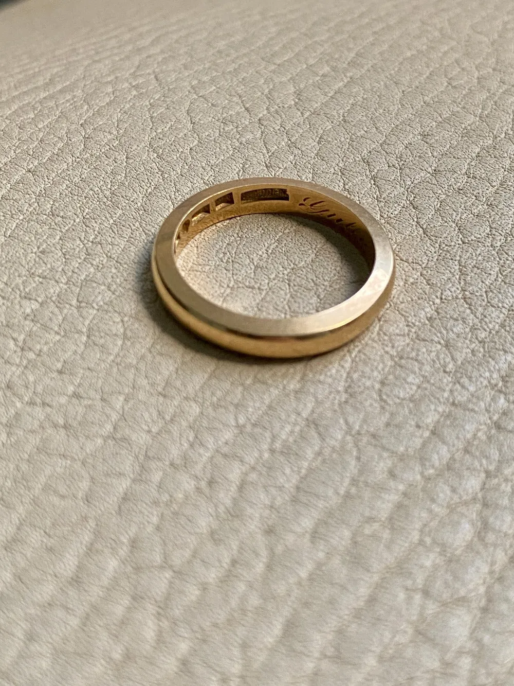1953-1959 Swedish vintage 18k gold band ring - size 6