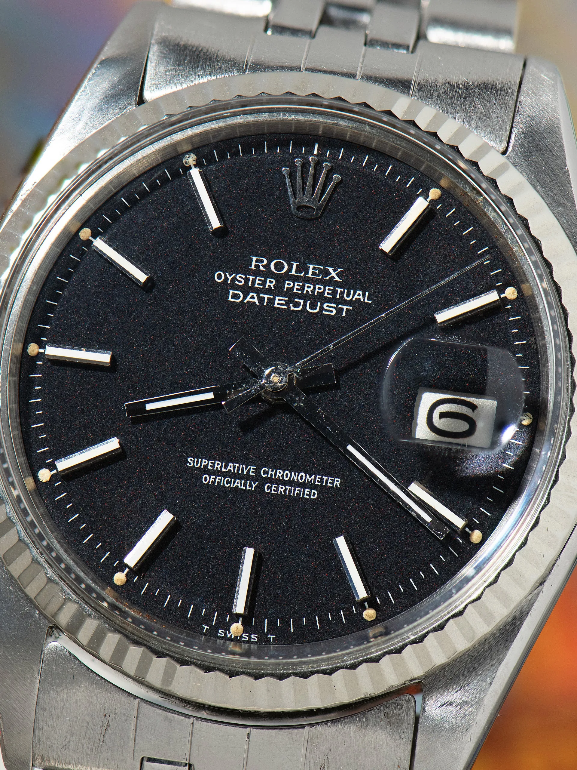 1970 Rolex Datejust (Ref. 1601) Black "Confetti" Dial