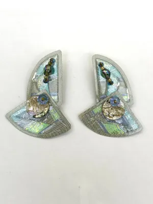 1980s Art-To-Wear Geometric Earrings