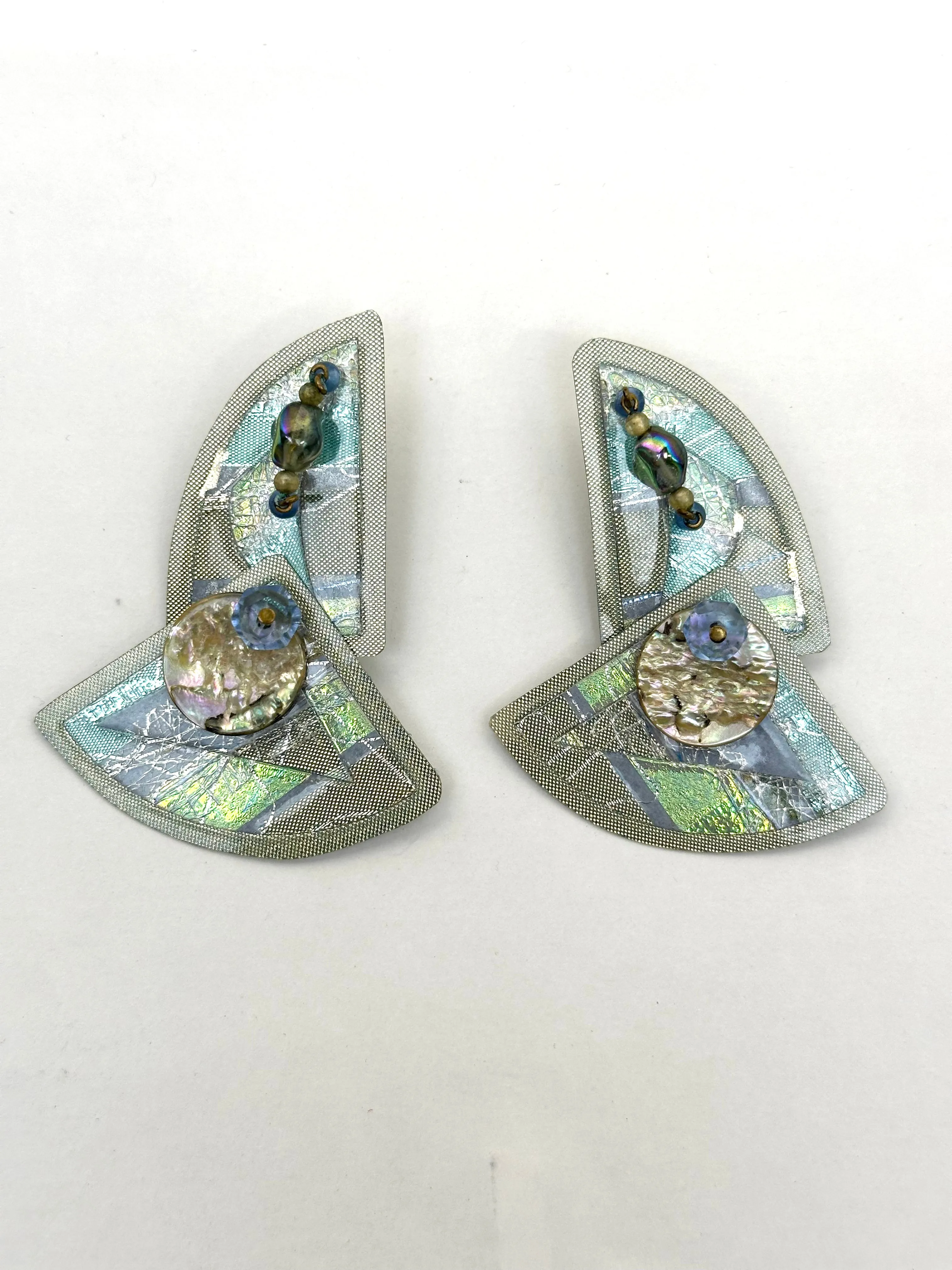 1980s Art-To-Wear Geometric Earrings