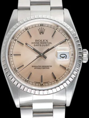 1991 Rolex Datejust (Ref. 16220) Silver "Peach" Dial