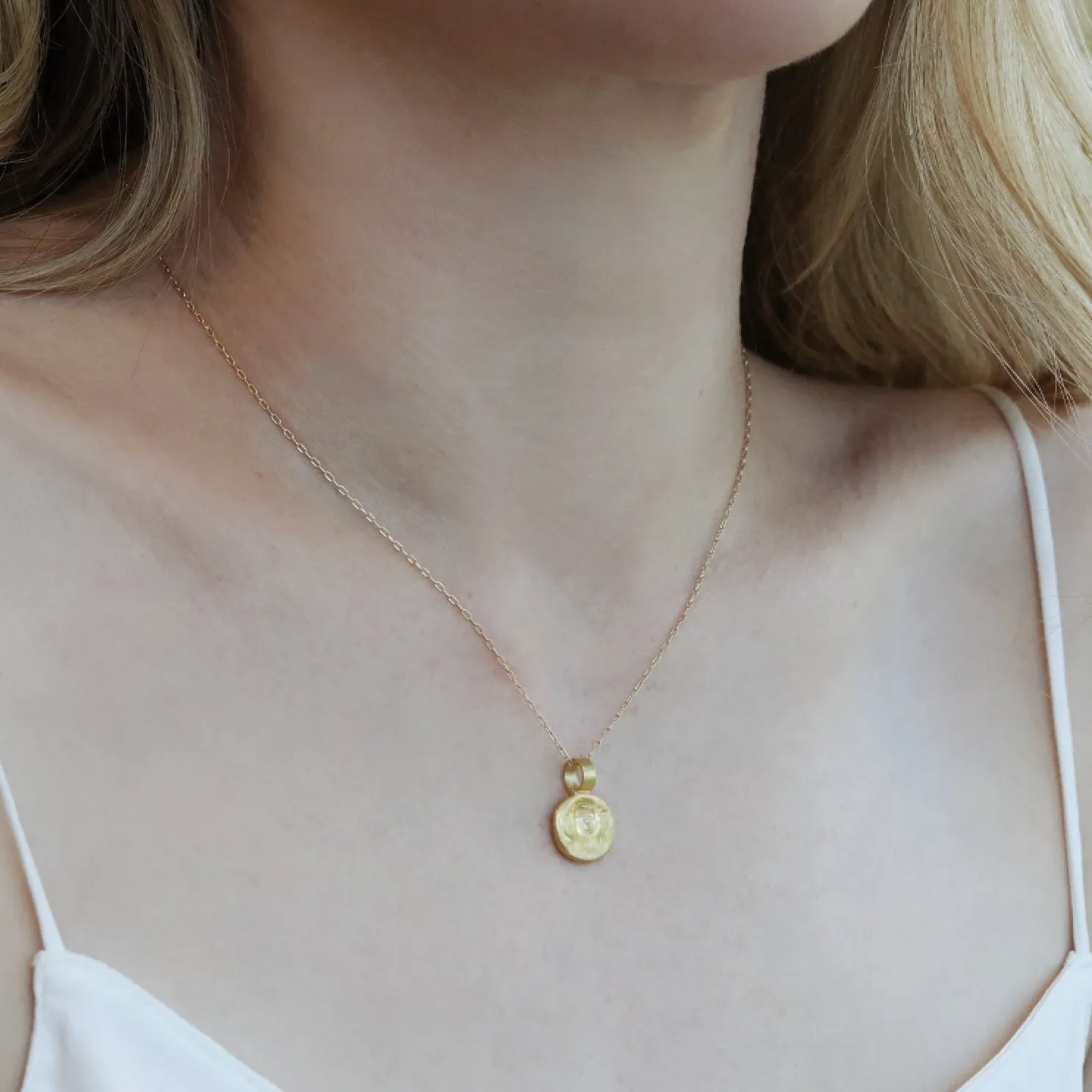 22K Gold "Empress" Pendant