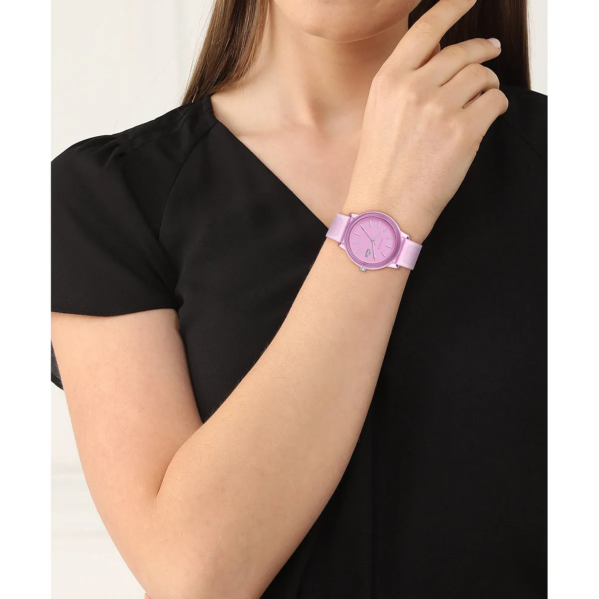 36mm Transparent Pink Case & Pink Dial Watch