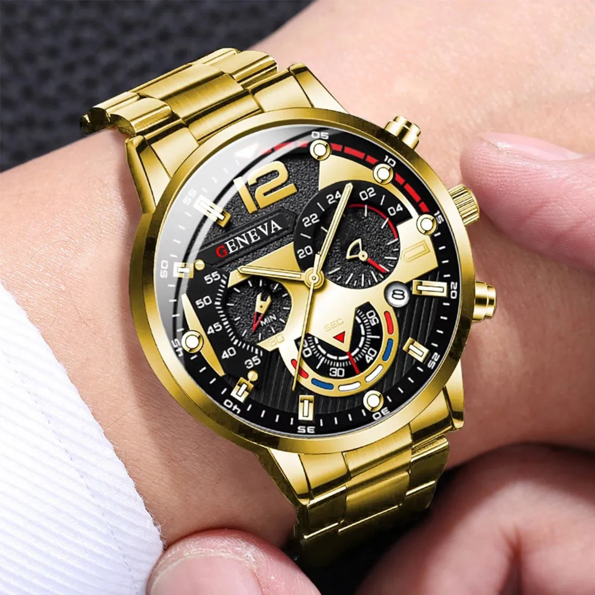 3PCS Men Business Watches