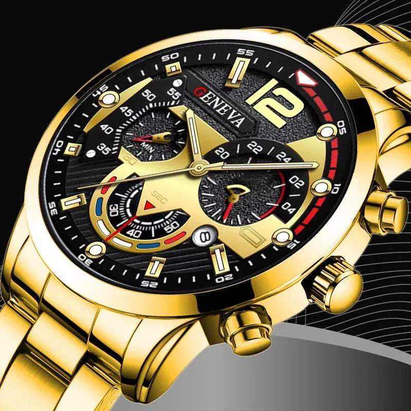 3PCS Men Business Watches