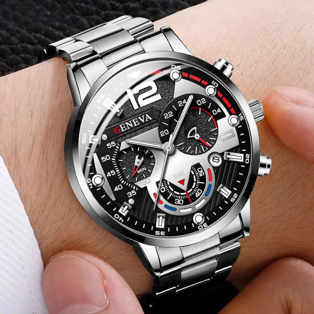 3PCS Men Business Watches