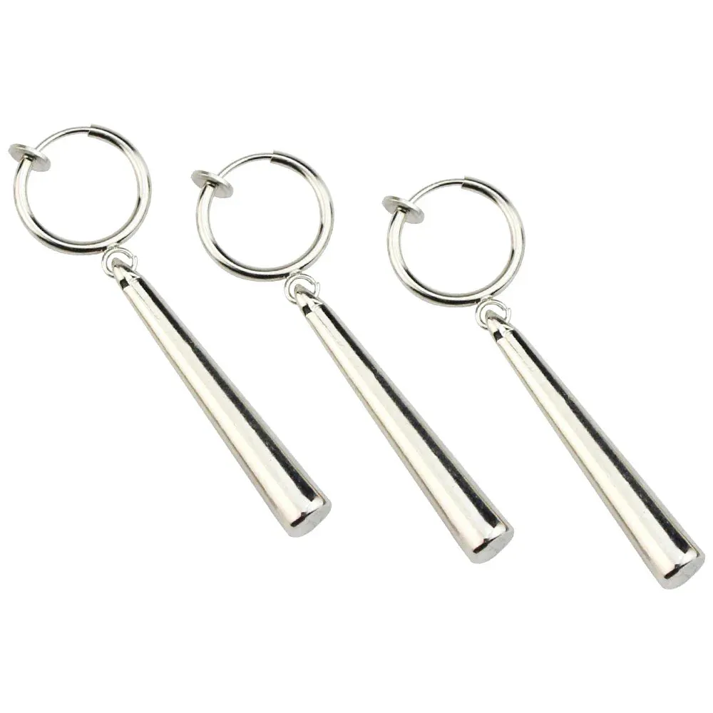 3Pcs/Set Roronoa Zoro Earrings Ear Clips Gold Color Small Geometric Non-Pierced Jewelry Hip Hop Wholesale Pendant Earrings