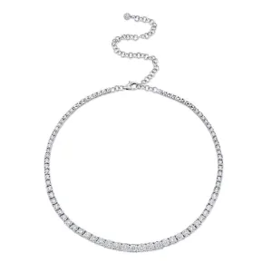 4.39ctw Diamond Tennis Necklace