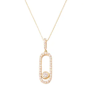.70ct 18k Yellow Gold Diamond Pendant