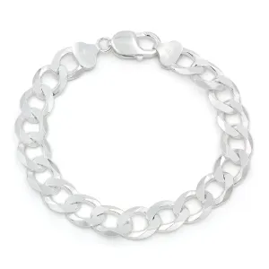 925 Sterling Silver Solid Cuban 10.5mm ITProLux Curb Link Bracelet