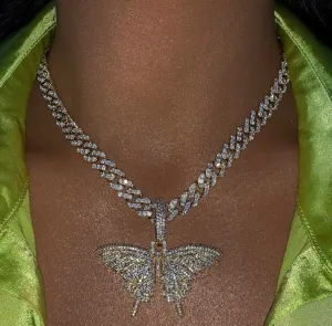 9mm mini icy Butterfly cuban choker