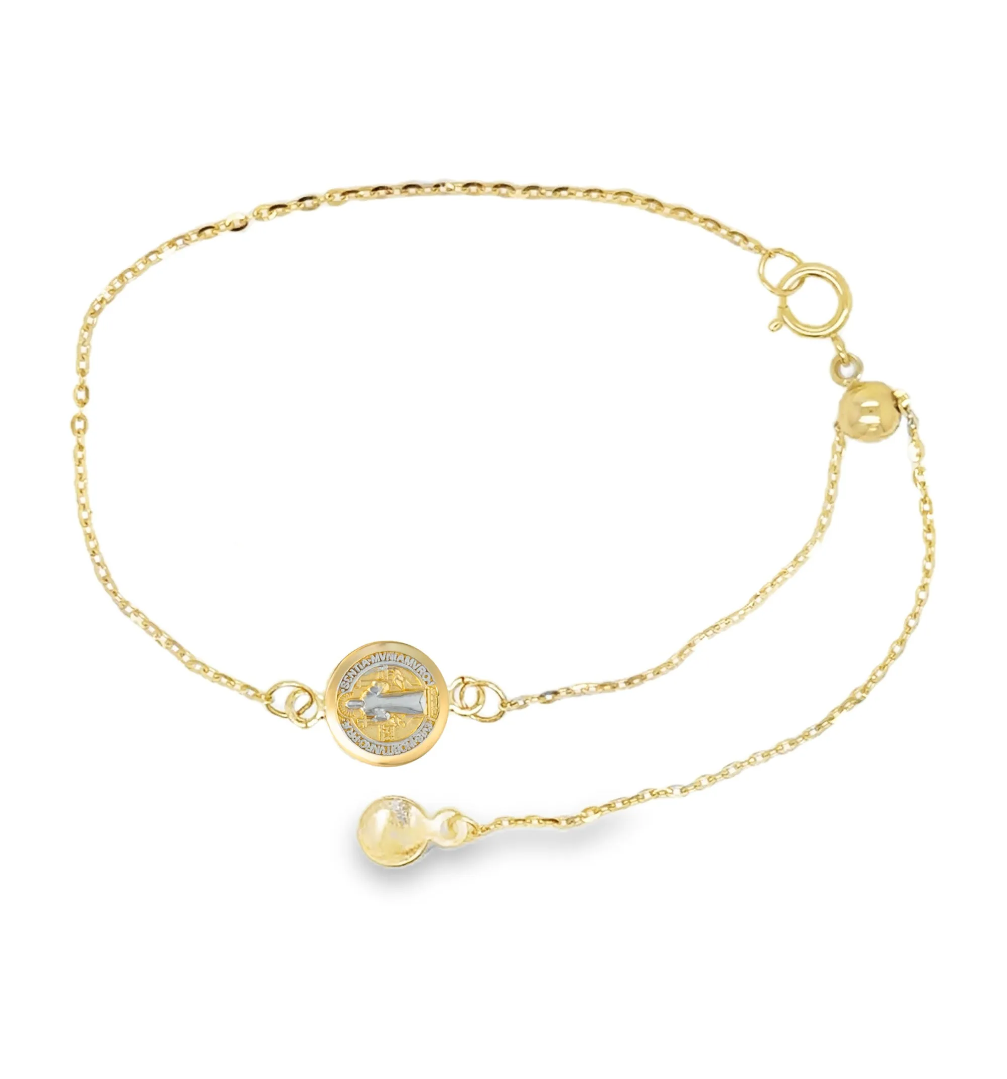 Adjustable St. Benedict Medal Bracelet (8.0mm)