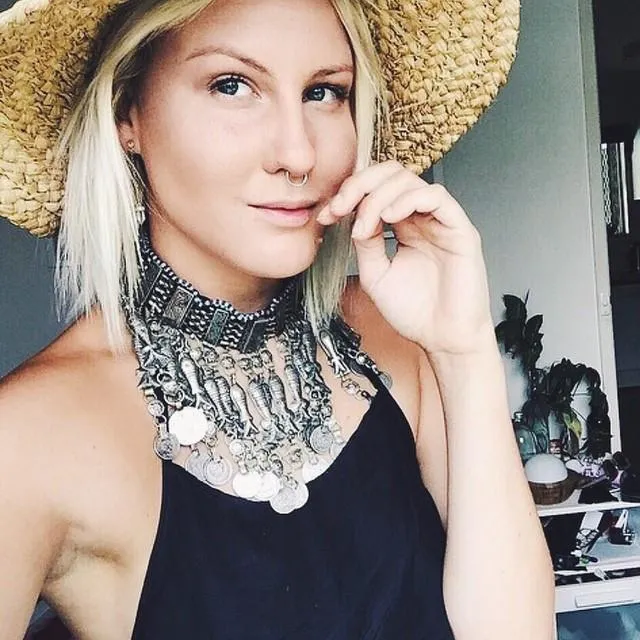 Afghan Kuchi tribal fish choker - (misfit)