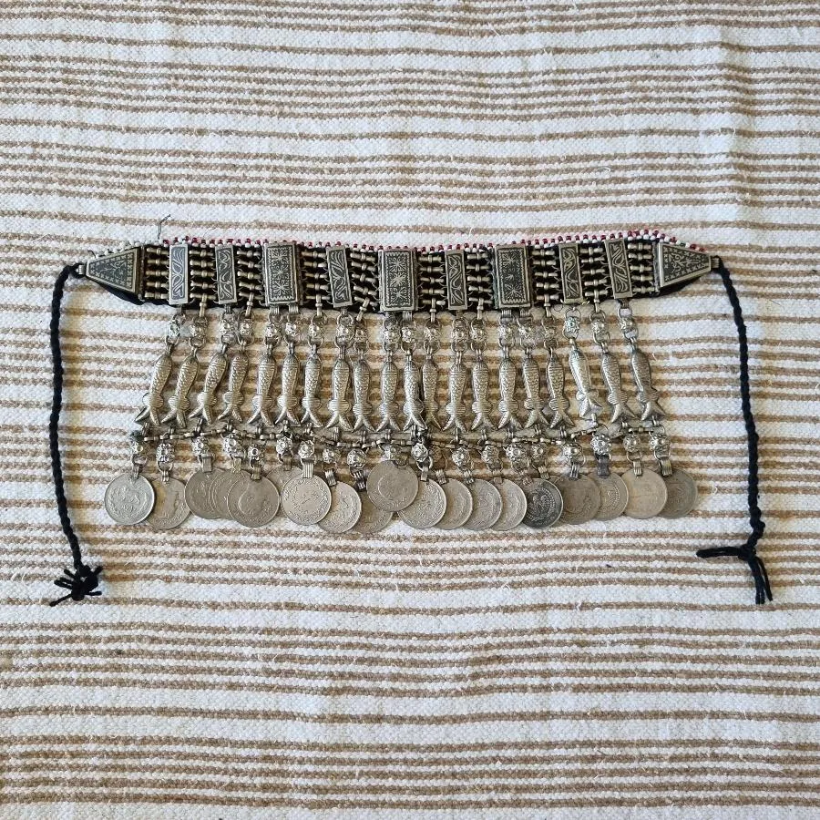 Afghan Kuchi tribal fish choker - (misfit)