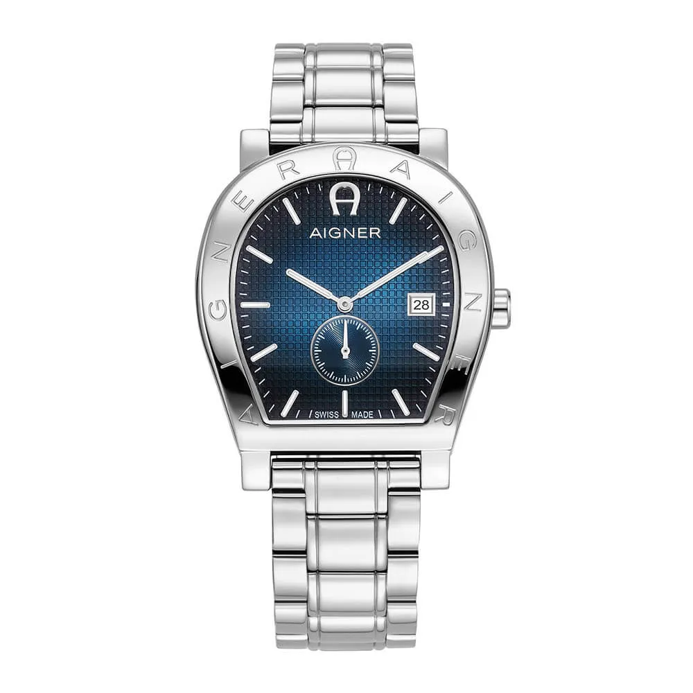 Aigner Daiano Gents Blue Dial Stainless Steel Watch