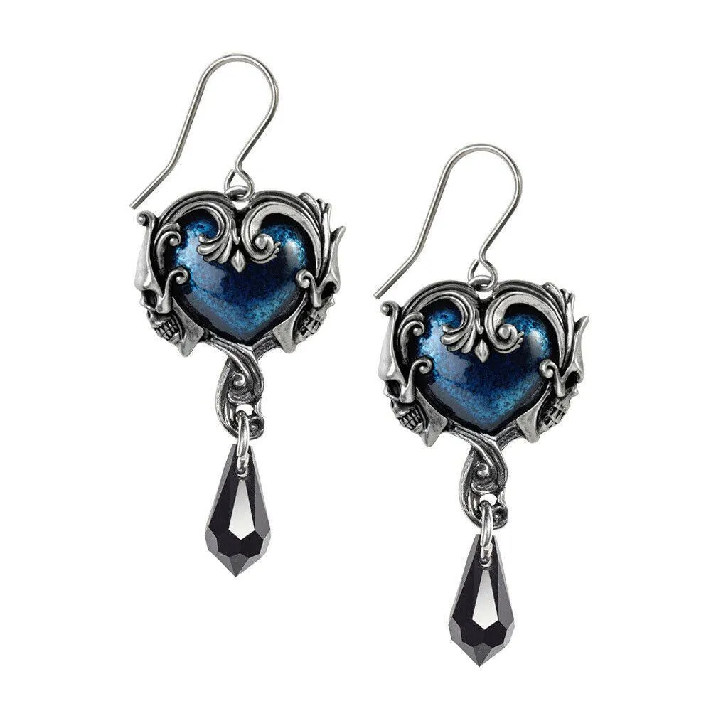 Alchemy Gothic Dropper Earrings Hanging YOU CHOOSE STYLE Fine Pewter & Crystal