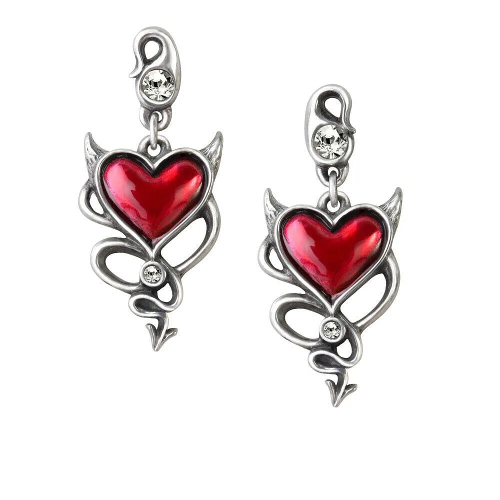 Alchemy Gothic Dropper Earrings Hanging YOU CHOOSE STYLE Fine Pewter & Crystal