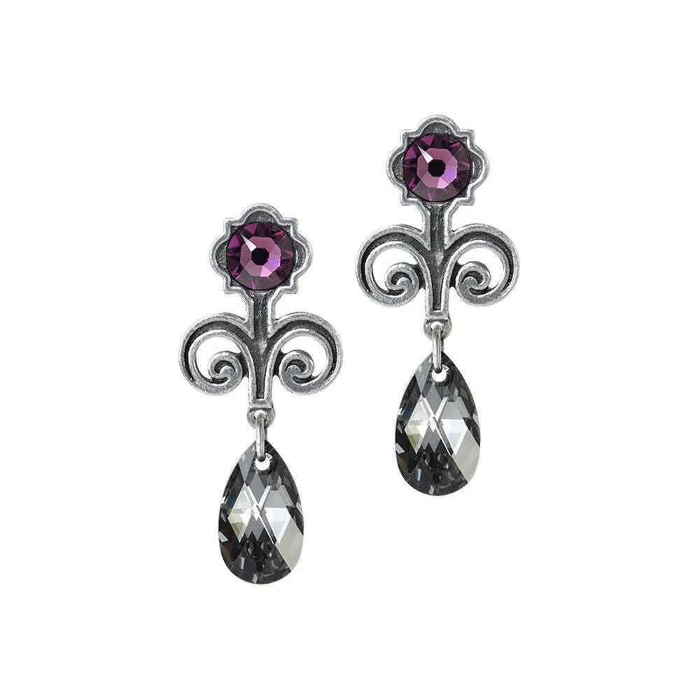Alchemy Gothic Dropper Earrings Hanging YOU CHOOSE STYLE Fine Pewter & Crystal