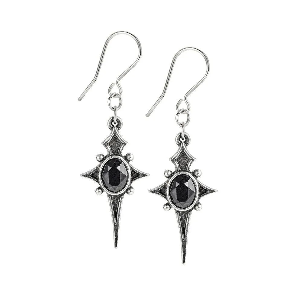 Alchemy Gothic Dropper Earrings Hanging YOU CHOOSE STYLE Fine Pewter & Crystal