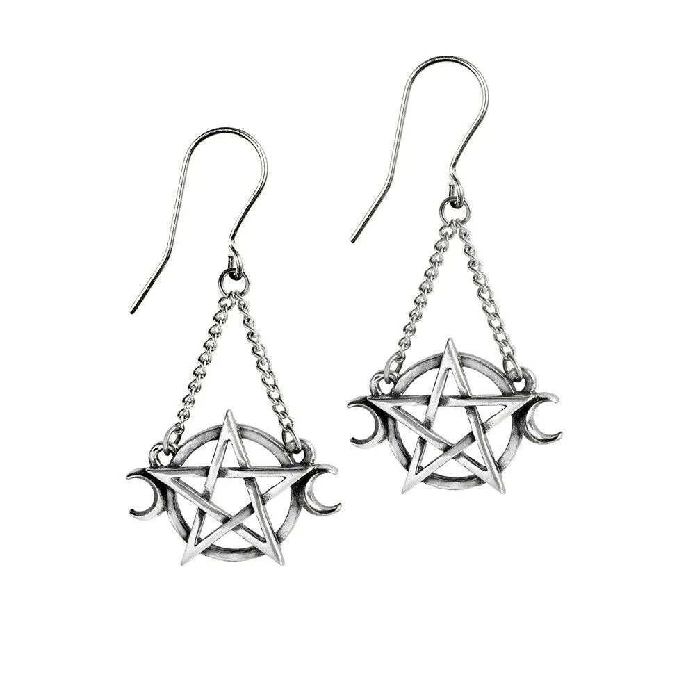 Alchemy Gothic Dropper Earrings Hanging YOU CHOOSE STYLE Fine Pewter & Crystal