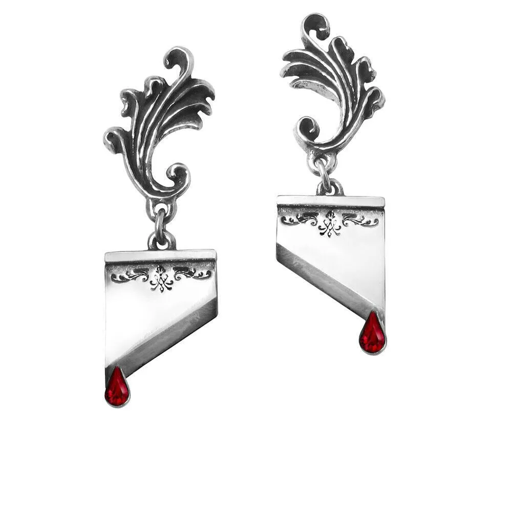 Alchemy Gothic Dropper Earrings Hanging YOU CHOOSE STYLE Fine Pewter & Crystal