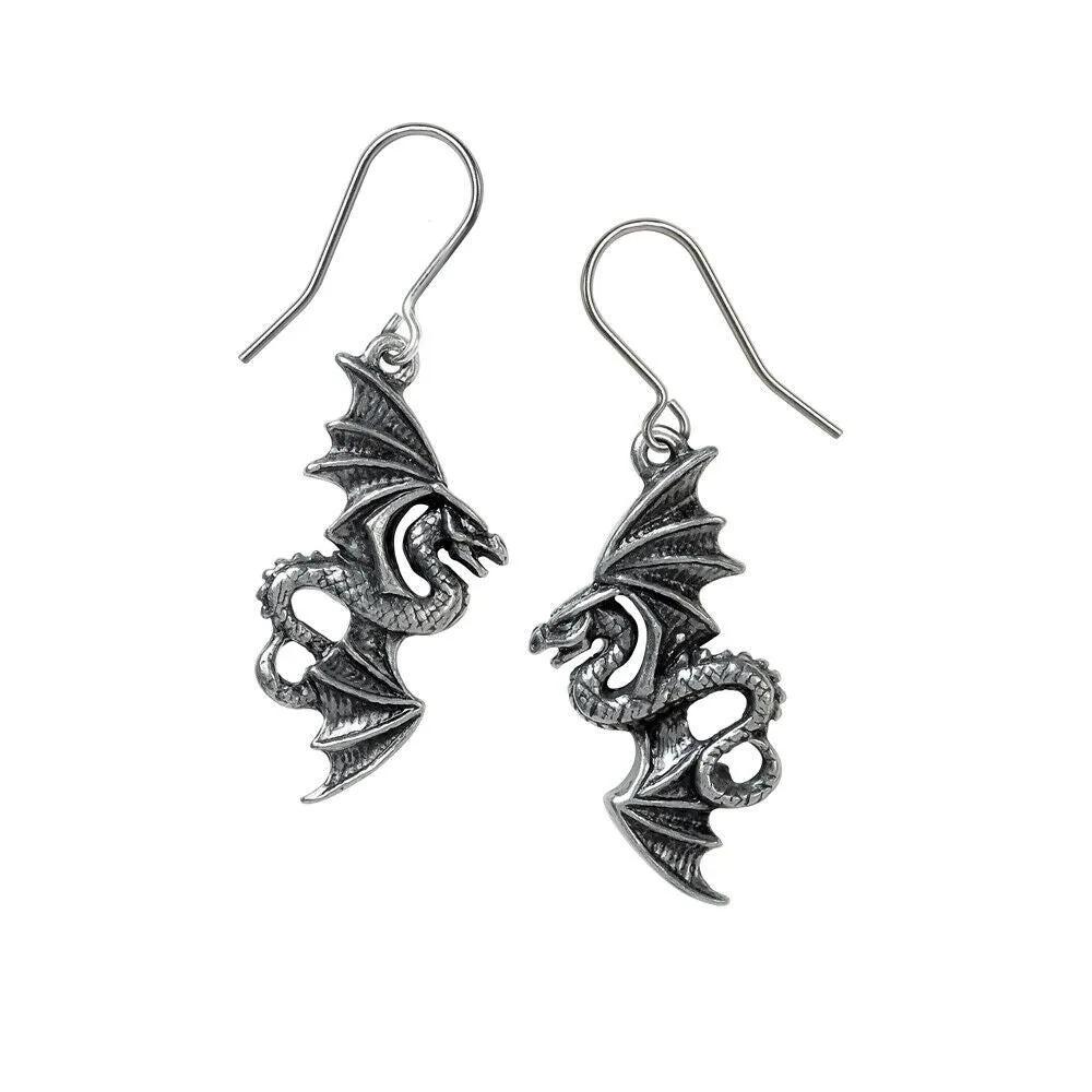Alchemy Gothic Dropper Earrings Hanging YOU CHOOSE STYLE Fine Pewter & Crystal