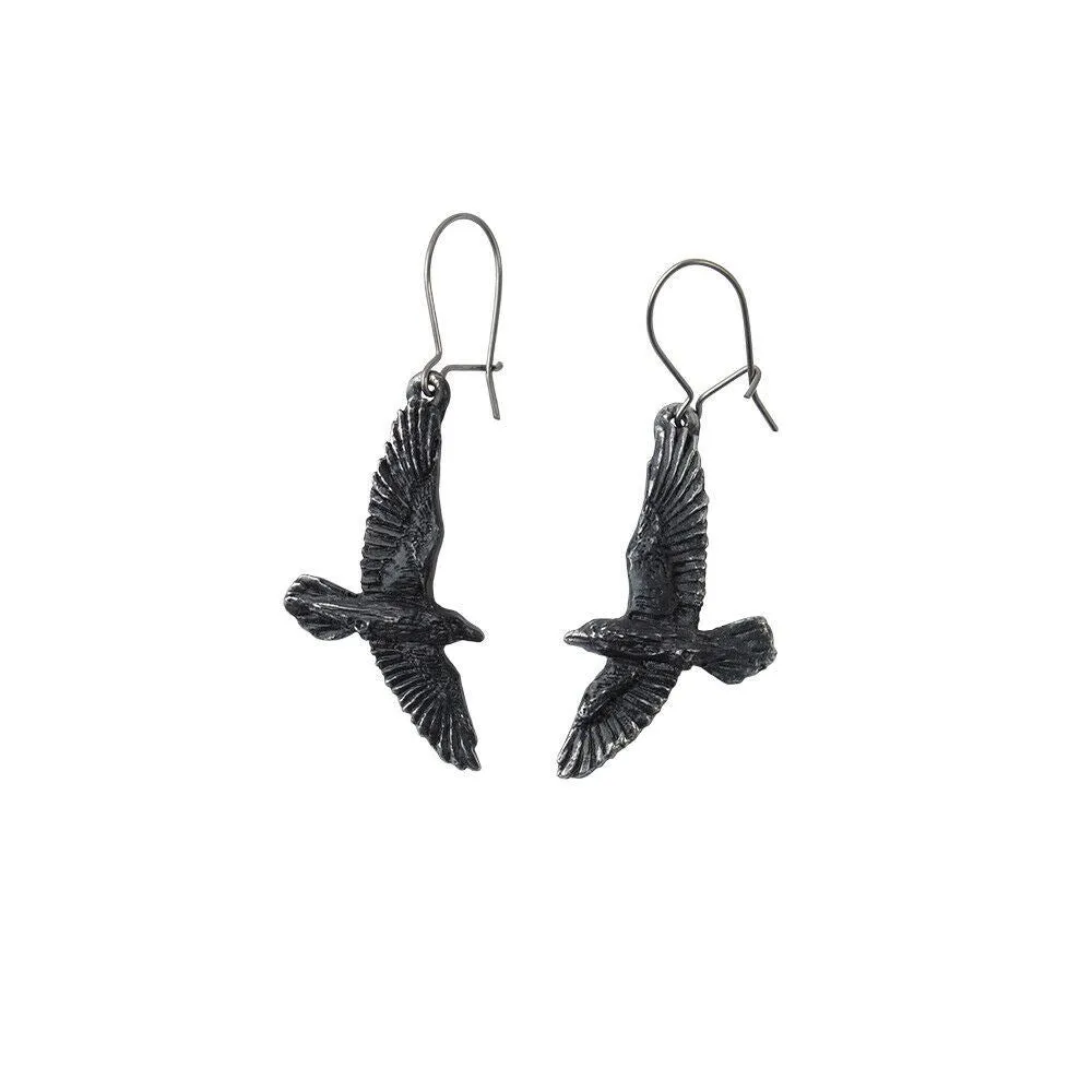 Alchemy Gothic Dropper Earrings Hanging YOU CHOOSE STYLE Fine Pewter & Crystal