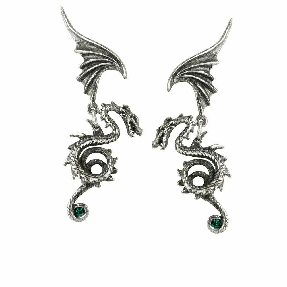 Alchemy Gothic Dropper Earrings Hanging YOU CHOOSE STYLE Fine Pewter & Crystal