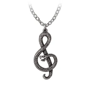 Alchemy Gothic P939 Playing The Devil's Tune Necklace Pendant Serpant Halloween