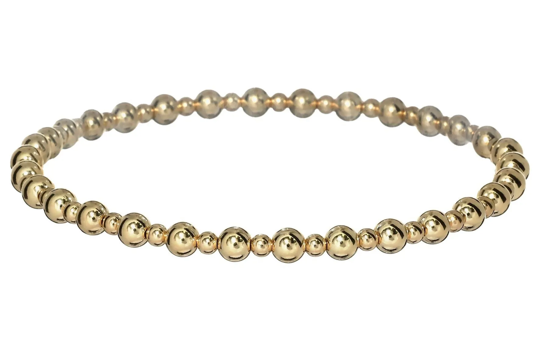 ALEXANDRA | Stretchy Anti-tarnish Gold Filled Stackable Bracelet