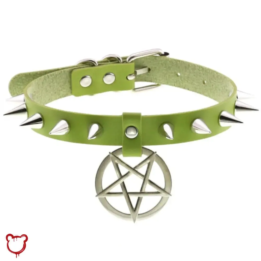 Alt Gothic Spike Choker - Darkest Depths