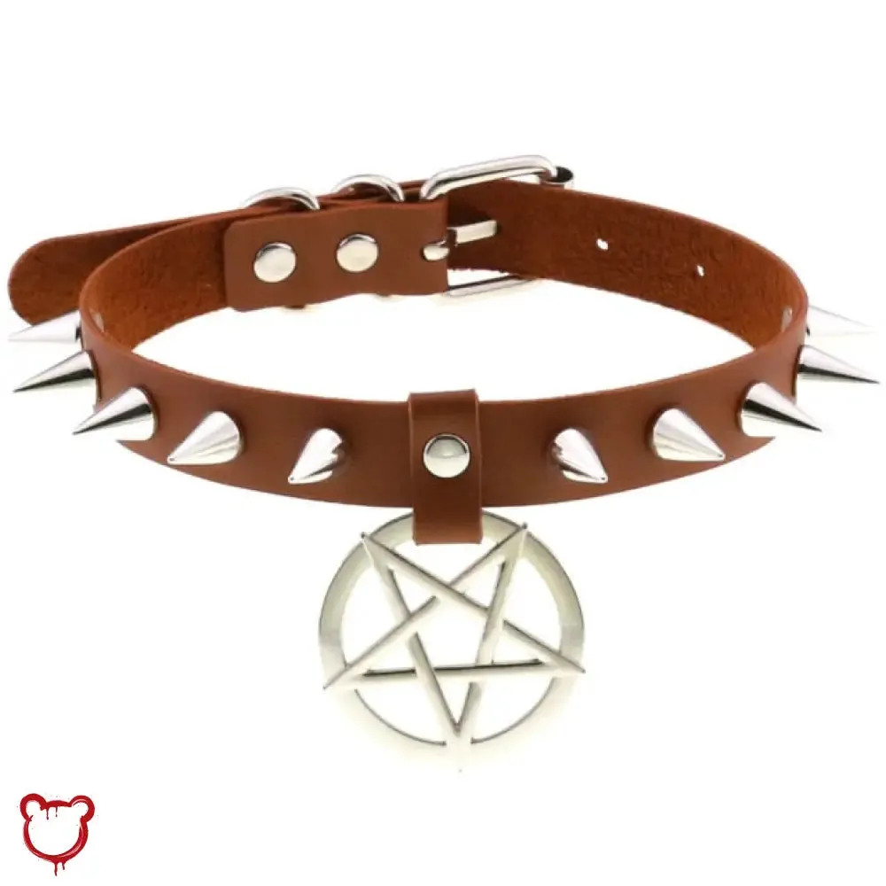 Alt Gothic Spike Choker - Darkest Depths