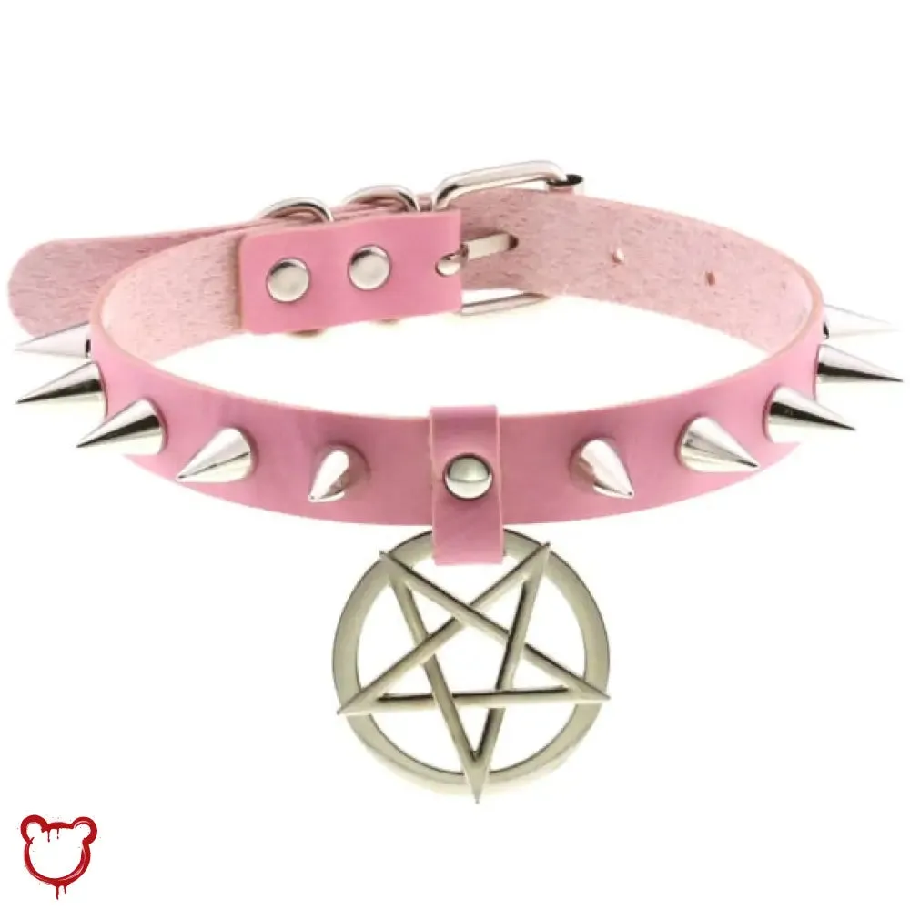 Alt Gothic Spike Choker - Darkest Depths