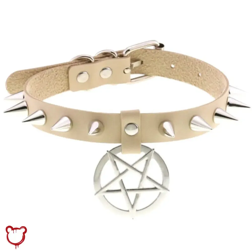 Alt Gothic Spike Choker - Darkest Depths