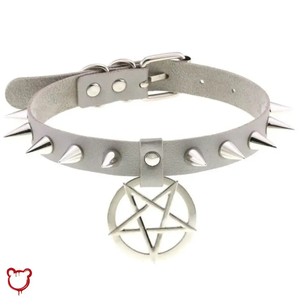 Alt Gothic Spike Choker - Darkest Depths