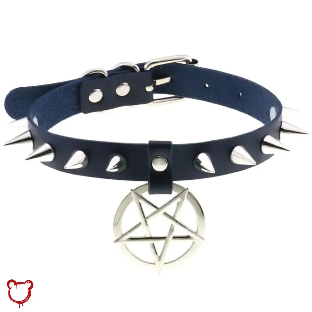 Alt Gothic Spike Choker - Darkest Depths