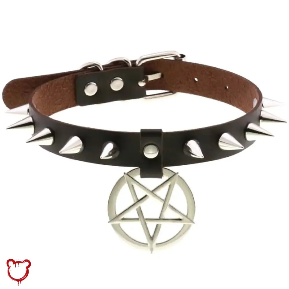 Alt Gothic Spike Choker - Darkest Depths