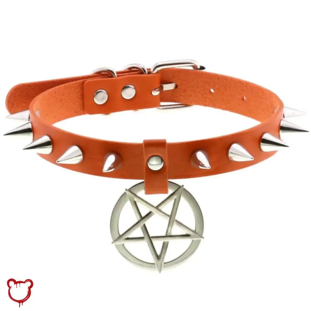 Alt Gothic Spike Choker - Darkest Depths