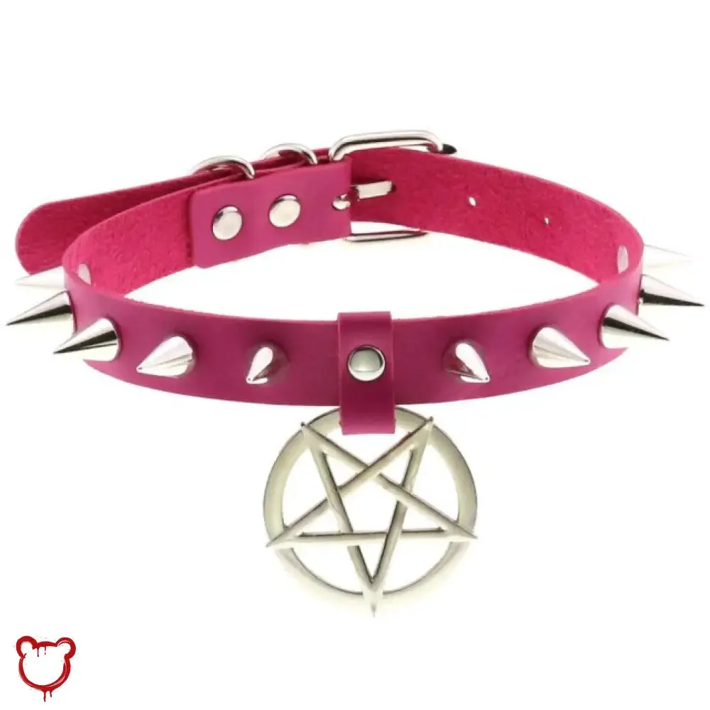 Alt Gothic Spike Choker - Darkest Depths
