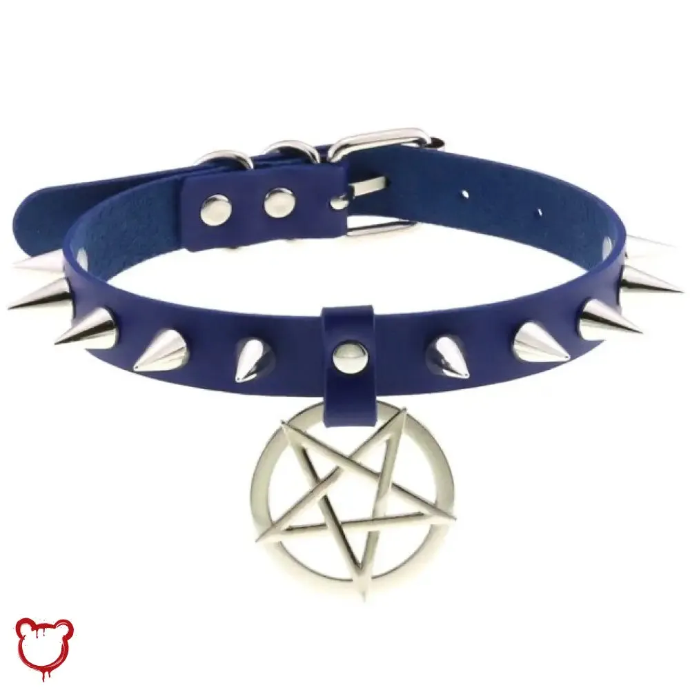Alt Gothic Spike Choker - Darkest Depths