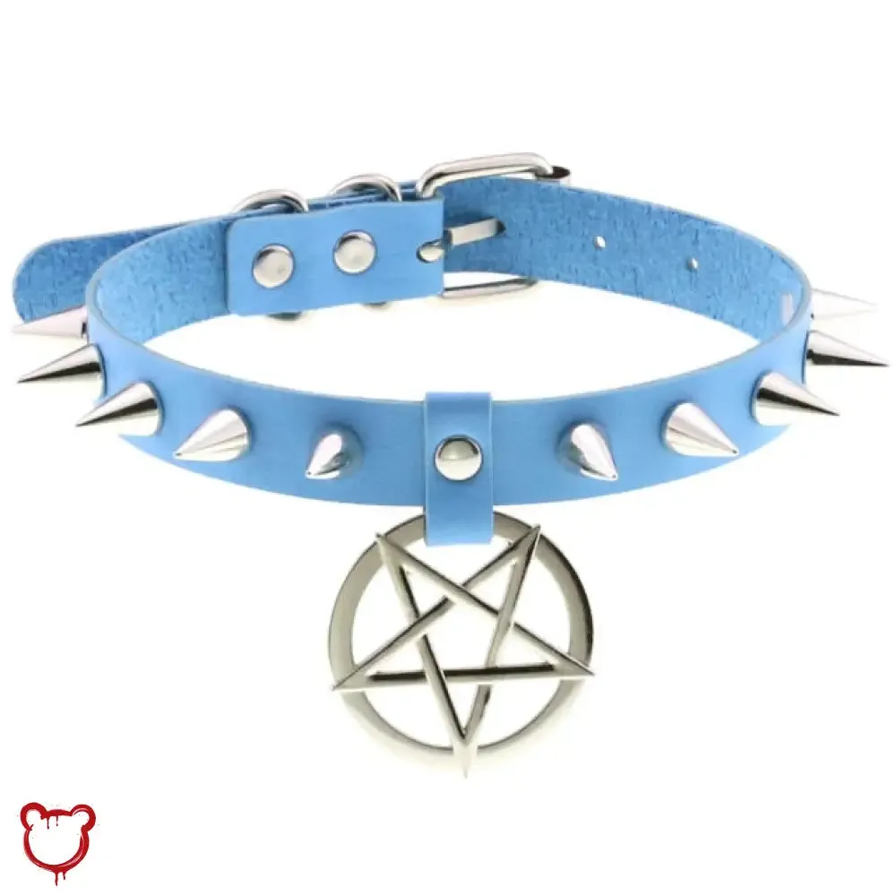 Alt Gothic Spike Choker - Darkest Depths